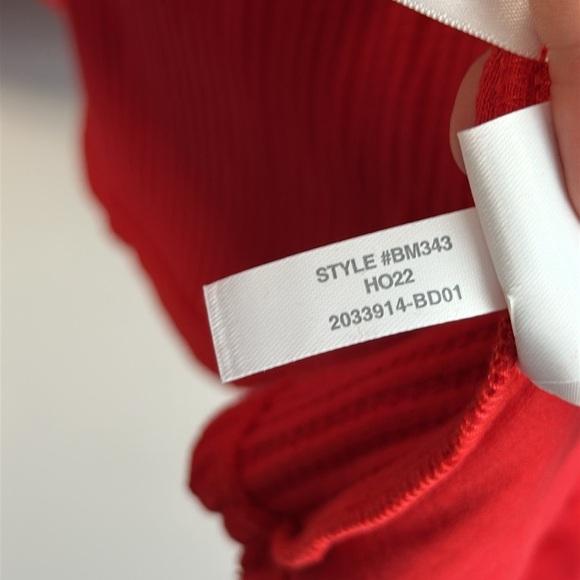 NWT J. Crew Womens Holiday Red Waffle Knit Snap Front Shacket Sz M Shirt Jacket - Picture 16 of 16